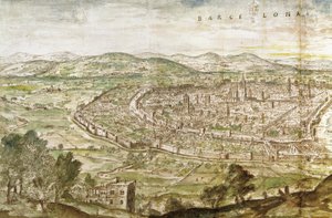 Näkymä Barcelonaan, 1563