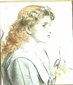 Toukokuu, 1902 (värikynä) (yksi neljästä) tekijältä Anthony Frederick Augustus Sandys