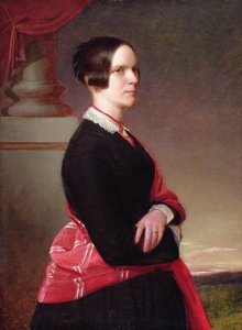 Muotokuva rouva Sandysista, taiteilijan äidistä, myöhemmin 1840-luku (öljy paneelissa) tekijältä Anthony Frederick Augustus Sandys