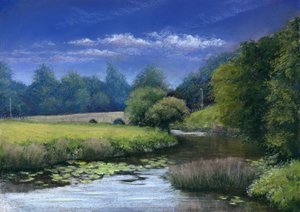 Quiet Flows the Stour, 2006 (pastelli paperille)