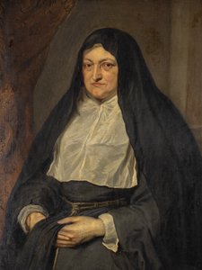 Infanta Isabella Clara Eugenia Itävallan arkkiherttuatar ja Alankomaiden valtionhoitaja tekijältä Anthony van (school of) Dyck