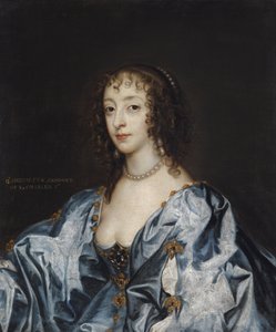 Henriette Marie de France - Dyck, Sir Anthony van muotokuva Ranskan kuningatar Henrietta Mariasta (1609-1669)