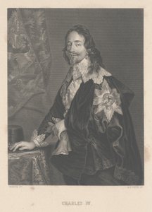Charles I, kaiverrus A.H. Payne tekijältä Anthony van Dyck