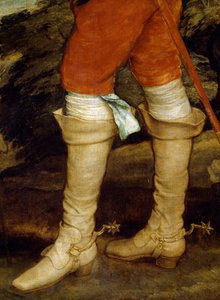 Charles I metsästys, Anthony van Dyck (1599-1641), yksityiskohta tekijältä Anthony van Dyck