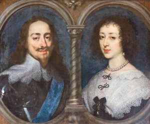 Englannin Kaarle I ja Ranskan Henrietta (maalaus) tekijältä Anthony van Dyck