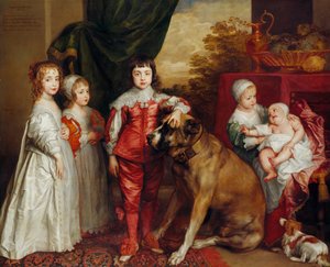 Kaarle I:n viisi vanhinta lasta tekijältä Anthony van Dyck