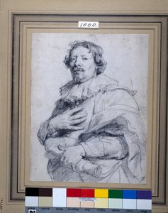Gaspard de Crayer (musta liitu valkoisella paperilla) tekijältä Anthony van Dyck