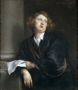 Henricus Liberti tai Hendrik van Groeninghen - Säveltäjän ja urkurin Henricus Libertin (1610-1669) muotokuva - Sir Anthonis (Anton ou Antoon) van Dyckin kuva (1599-1641) - 1627-1632 - Öljy kankaalle - 107xuse9 cm-107xM del Prado, Madrid tekijältä Anthony van Dyck