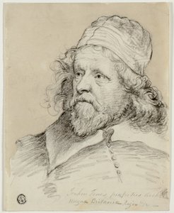 Inigo Jones (suora); Luonnos naisen päästä (käänteinen) tekijältä Anthony van Dyck