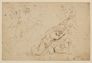Junon kosto Callistolle, ? - Tutkimus miehestä ja naisesta toisen naisen kimppuun, 1621-n. 1623 tekijältä Anthony van Dyck