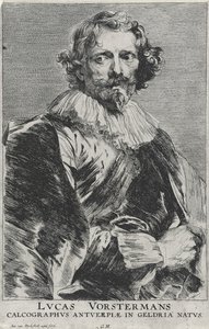 Lucas Vosterman, 1628-1632 (etsaus taitetulle paperille kaiverruksella) tekijältä Anthony van Dyck