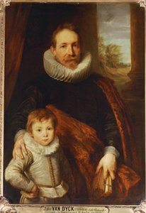 Isän ja pojan muotokuva, joka tunnetaan myös nimellä Guillaume Richardot ... tekijältä Anthony van Dyck