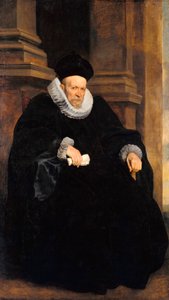 "" Genolaisen herrasmiehen muotokuva "" (Genoven herrasmiehen muotokuva) Anthonis van Dyckin (1599-1641) maalaus Öljy kankaalle c 1621 Koko 203x117,3 cm Staatliche Museen, Berliini tekijältä Anthony van Dyck