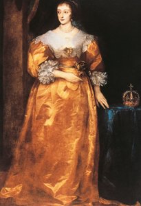 Ranskalaisen Henrietta Marian muotokuva (Pariisi tekijältä Anthony van Dyck