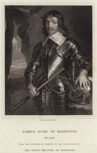 Hamiltonin herttuan James Hamiltonin muotokuva tekijältä Anthony van Dyck