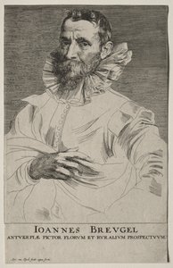 Jan Brueghelin muotokuva. tekijältä Anthony van Dyck