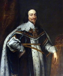 Englannin kuninkaan Kaarle I:n muotokuva (öljy kankaalle) tekijältä Anthony van Dyck