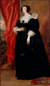 Margaret of Lorraine (1613-1662), Orleansin herttuattaren muotokuva ja Alencon Antoinen (Antoon tai Anton) Van Dyckin (1599-1641) maalaus tekijältä Anthony van Dyck