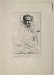 Pieter Bruegelin muotokuva. tekijältä Anthony van Dyck