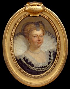 Muotokuva Mediciksen kuningatar Mariasta (Maria de Medici) (1573-1642) Antoon Van Dyckin (1599-1641) maalaus 1600-luvulta Chantilly, Musee Conde tekijältä Anthony van Dyck