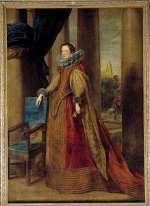 Markiisi Geromina Spinola Dorian oletettu muotokuva, tekijä Genes Hän käyttää mansikkakaulus. Anton (Antoon tai Anthony) van Dyckin (1599-1641) maalaus 1600-luvun aurinko. 2,39x1,7 m - Genova wean Marchesa Geromina Spinola Dorian oletettu muotokuva tekijältä Anthony van Dyck