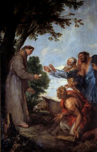 Muulin ihme (tai Pyhän Anthony Padovalaisen ihme (san antonio di padova) Toulousessa) Juutalaisen Guillardin muuli kumartaa pyhän Anthony Padovalaisen näyttämän isäntän edessä ja pyhittää ruokakaukaloaan. Hänen isäntänsä kääntyy näkemään tämän mirin