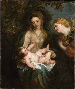 Neitsyt ja lapsi sekä Pyhä Katariina Aleksandrialainen tekijältä Anthony van Dyck