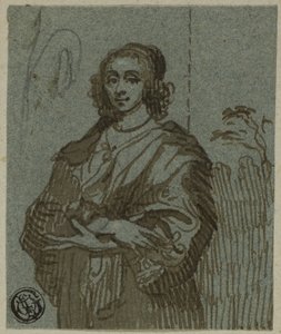 Nainen, kolme neljäsosaa, kädet ristissä tekijältä Anthony van Dyck