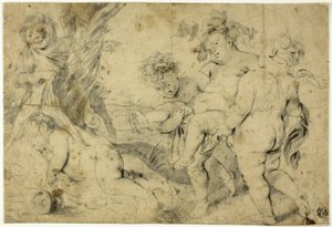 Nuori Bacchus ja seuralaiset tekijältä Anthony van Dyck