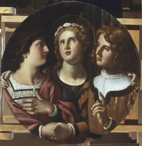 St. Cecilia St. Tiburtius ja Valerianus tekijältä Antiveduto Gramatica