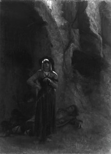 Vartiossa, 186070. tekijältä Antoine Auguste Ernest Hebert