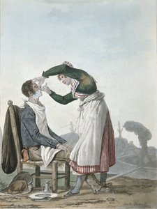 Parranajon parranajokone tekijältä Antoine Charles Horace Vernet