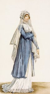 Naisten päivämekko, Incroyable et Marvelous -levy, kaiverrus Georges Jacques Gatine (1773-1831), pub. Pariisi, 1803 tekijältä Antoine Charles Horace Vernet
