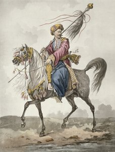 Mameluckien lipunkantaja tekijältä Antoine Charles Horace Vernet