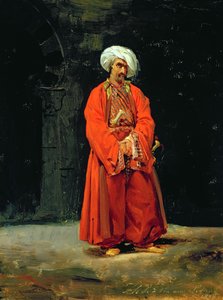 Itämaisen muotokuva, 1818 tekijältä Antoine Charles Horace Vernet