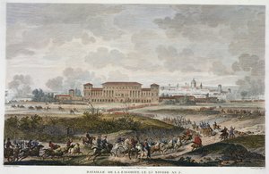 La Favourite taistelu, 25 Nivose, vuosi 5 (tammikuu 1797), kaiverrus Jean Duplessi-Bertaux (1747-1819) (akvatinta) tekijältä Antoine Charles Horace Vernet
