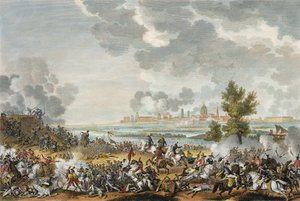 S. Giorgio di Mantovan taistelu, 29 Fructidor, vuosi 4 (syyskuu 1796), kaiverrus Jean Duplessi-Bertaux (1747-1819) (akvatinta)