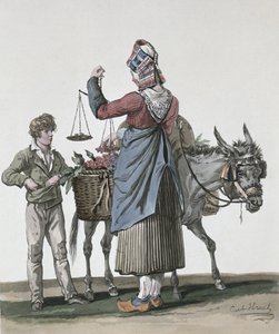 Kirsikkamyyjä tekijältä Antoine Charles Horace Vernet
