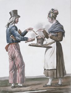 Makkaran myyjä tekijältä Antoine Charles Horace Vernet