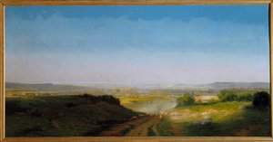 Antoine Chintreuilin (1814-1873) avaruusmaalaus 1869 su. 1,02 x 2,02 m.