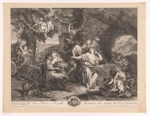 Bacchus ja Ariadne tekijältä Antoine Coypel