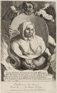 Catherine Deshayes (Monvoisin, tunnettu nimellä "La Voisin") 1680 tekijältä Antoine Coypel