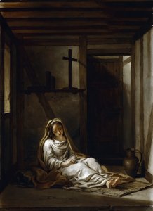 Saint Thaïs sellissään tekijältä Antoine Coypel