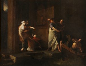 Brutuksen ja Portian jäähyväiset, 1799 tekijältä Antoine Dubost