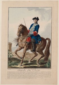 Garde du roi kuninkaan henkivartija, 1756. tekijältä Antoine Jean De Fehrt