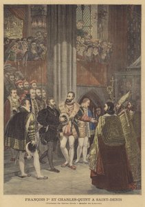 Franciscus I ja Kaarle V Saint-Denisissä tekijältä Antoine Jean Gros