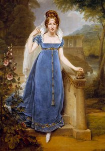 Täyspitkä muotokuva Henriette Scherreristä, kreivitär Legrandista (1795-1848). Antoine Jean Grosin (1771-1835) maalaus tekijältä Antoine Jean Gros