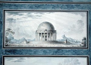 Suunnittelu taloon kosmopoliitille, 1783 tekijältä Antoine Laurent Thomas Vaudoyer