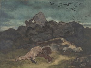 Kuolleet hevoset, 1810-75. tekijältä Antoine Louis Barye