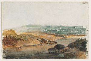 Suora maisema. tekijältä Antoine Louis Barye